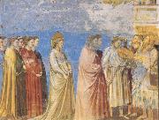 The Marriage Procession of the Virgin GIOTTO di Bondone